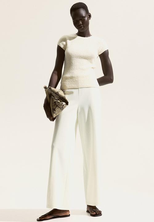 H&M - Wide trousers - cream