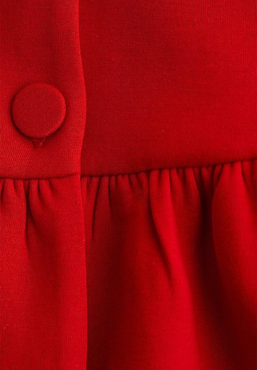 H&M - Scuba peplum top - red