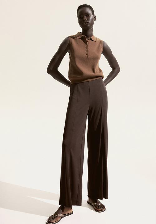 H&M - Wide trousers - dark brown