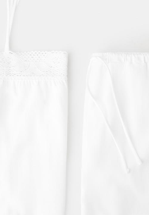 MANGO - Pyjama top mirna- white