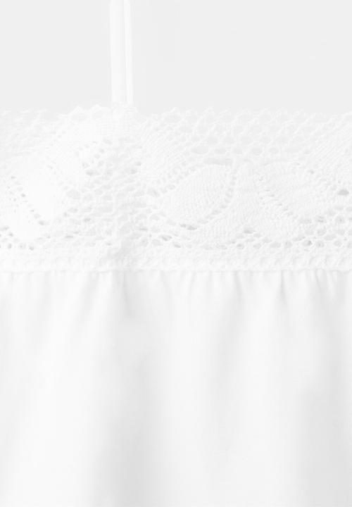 MANGO - Pyjama top mirna- white