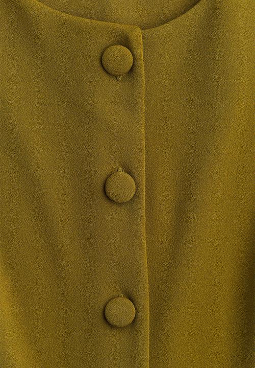 H&M - Ponte di roma waistcoat -  olive green 