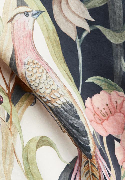 H&M - Printed shift dress - cream floral