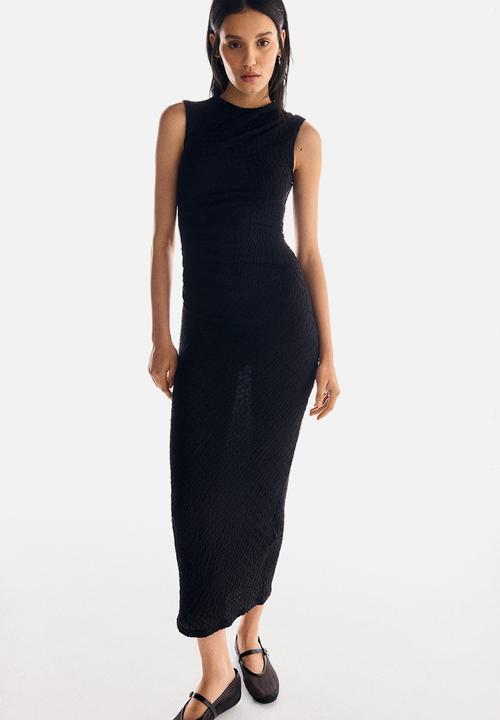 H&M - Draped maxi dress - black