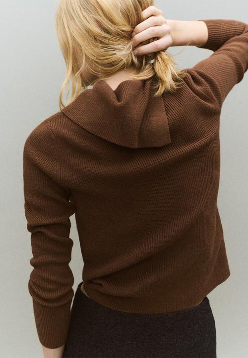 MANGO - Sweater cuiner - dark brown