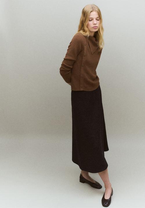 MANGO - Sweater cuiner - dark brown