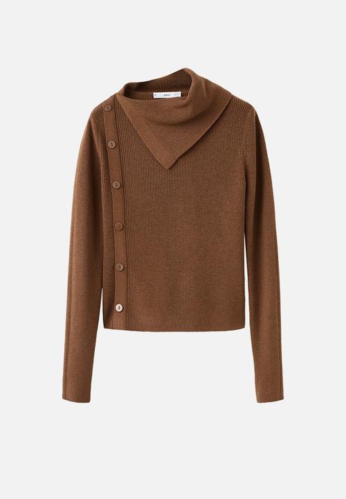 MANGO - Sweater cuiner - dark brown