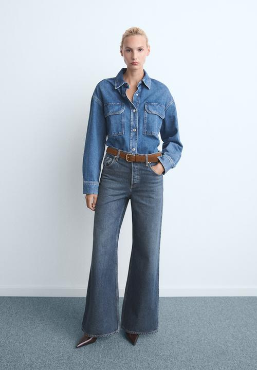 MANGO - Jeans seattle - open blue