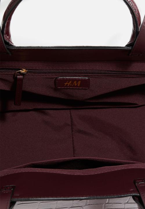 H&M - Shopper - burgundy 