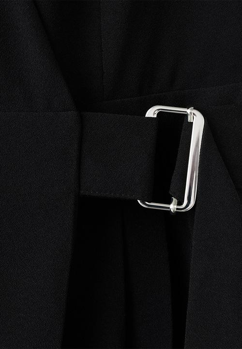 MANGO - Jumpsuit terry - black