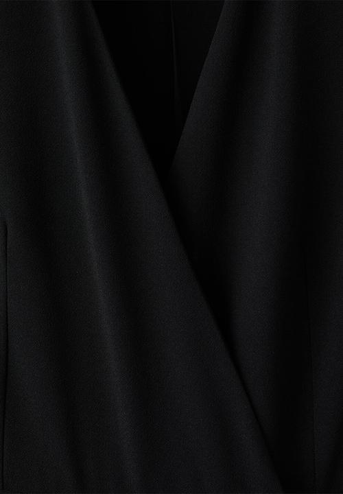 MANGO - Jumpsuit terry - black