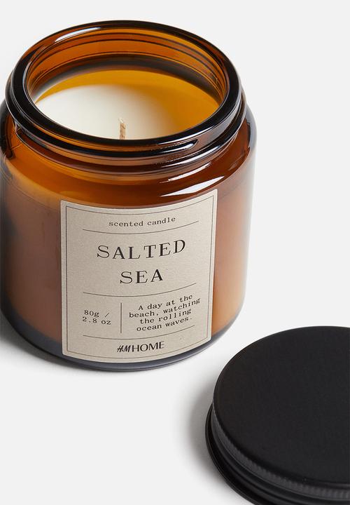 H&M - Small scented candle in glass holder - salted sea