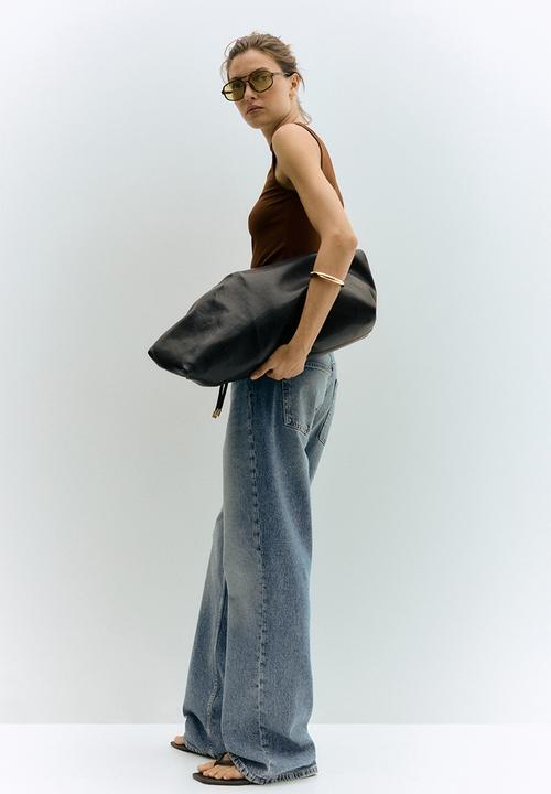 H&M - Stand-collar vest top - brown