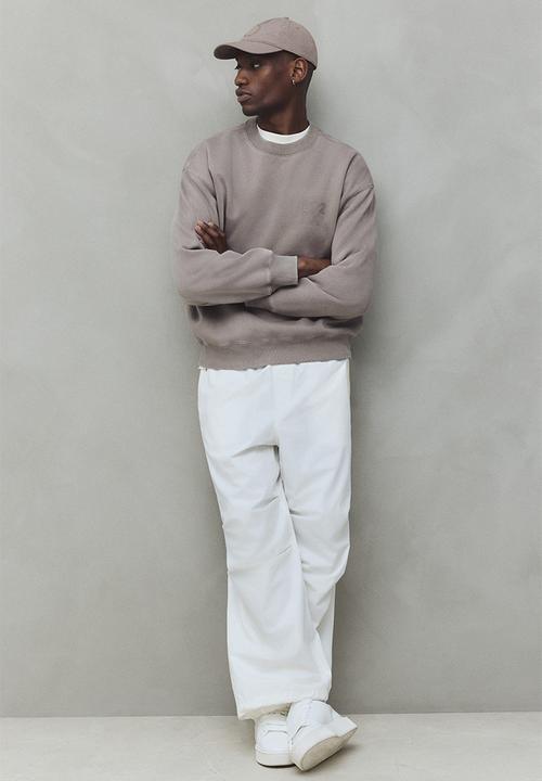 H&M - Loose fit printed sweatshirt - beige