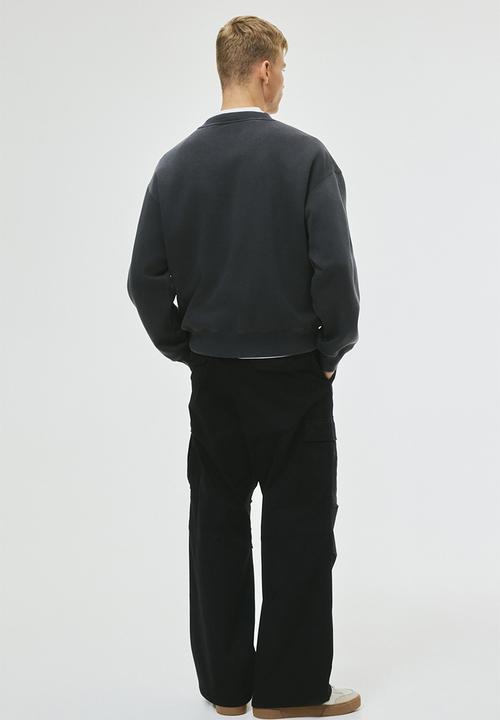 H&M - Loose fit printed sweatshirt - dark grey beverly hills