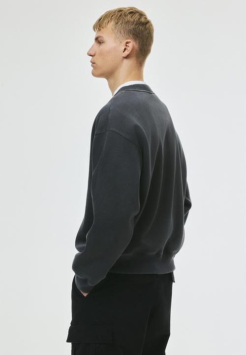 H&M - Loose fit printed sweatshirt - dark grey beverly hills