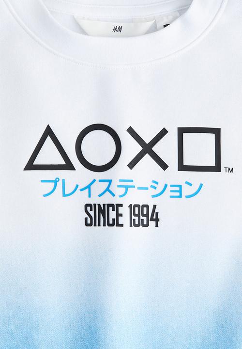 H&M - Printed sweatshirt - blue playstation