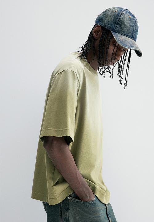 H&M - Oversized fit t-shirt - green & ombre