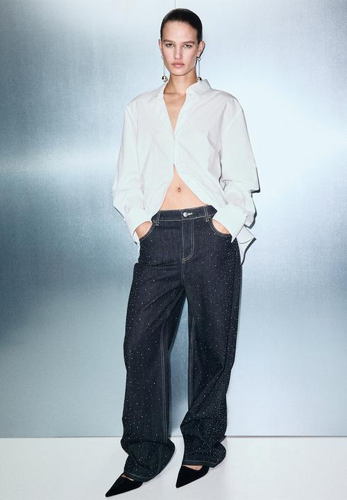 MANGO - Jeans virgo - open blue