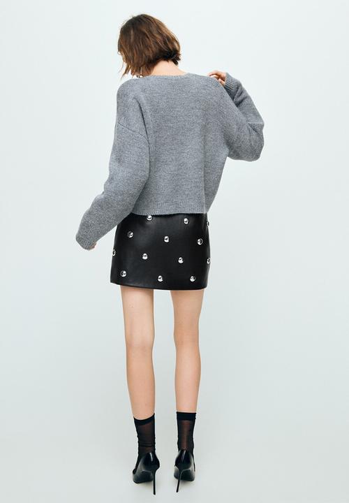 MANGO - Skirt carla - black