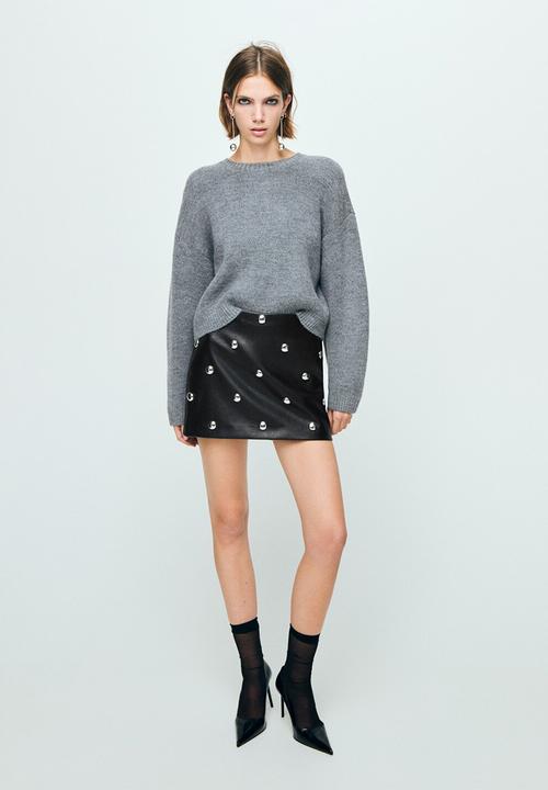 MANGO - Skirt carla - black