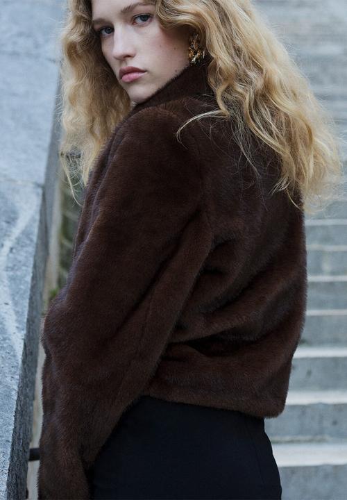 MANGO - Jacket xbruna - brown