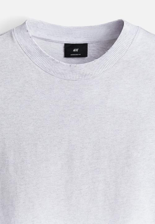 H&M - Oversized fit t-shirt - grey marl