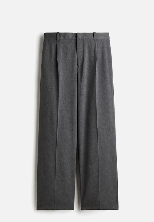 H&M - Loose fit tailored trousers - dark grey