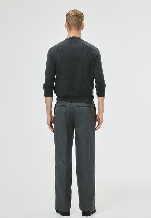 H&M - Loose fit tailored trousers - dark grey