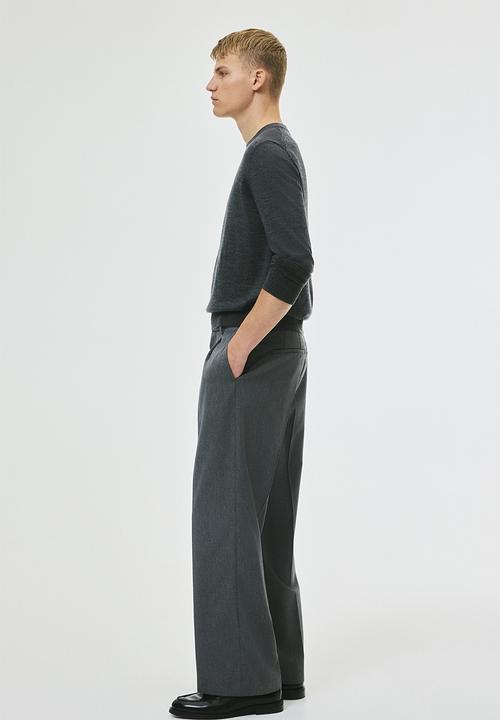 H&M - Loose fit tailored trousers - dark grey