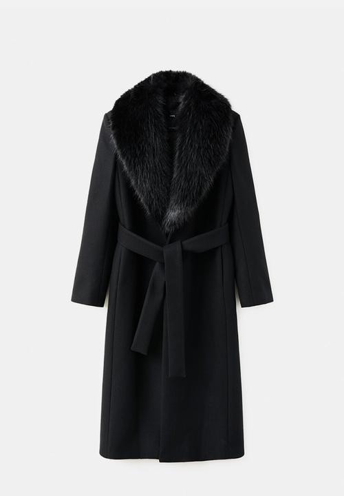 MANGO - Coat dolce - black