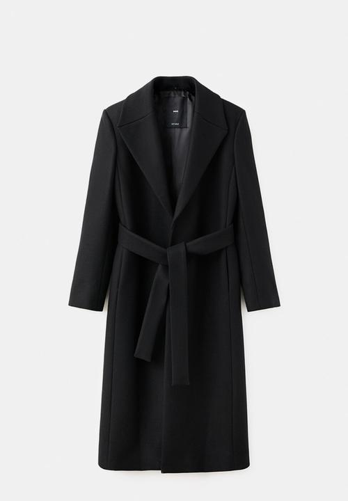MANGO - Coat dolce - black