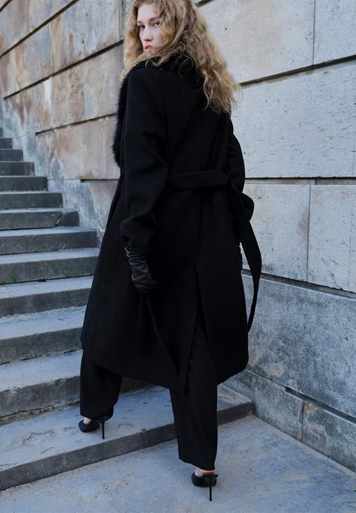 MANGO - Coat dolce - black