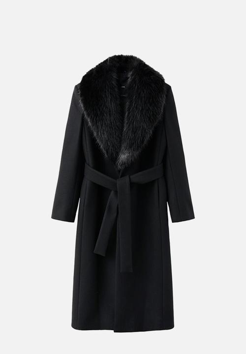 MANGO - Coat dolce - black