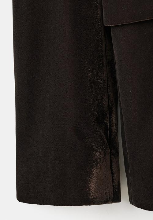MANGO - Blazer combi - dark brown
