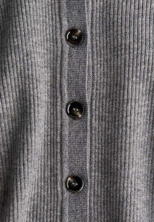 H&M - Rib-knit cardigan - grey marl