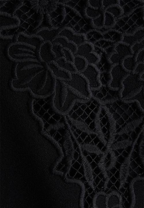 H&M - Embroidery-detail dress - black