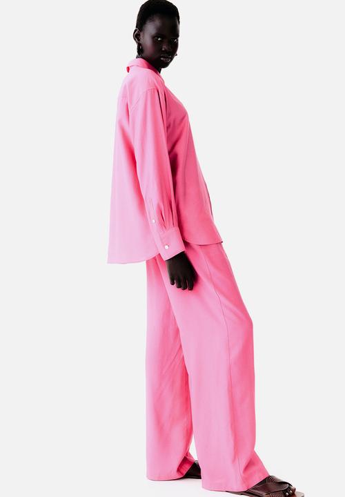 H&M - Oversized shirt - bright pink 
