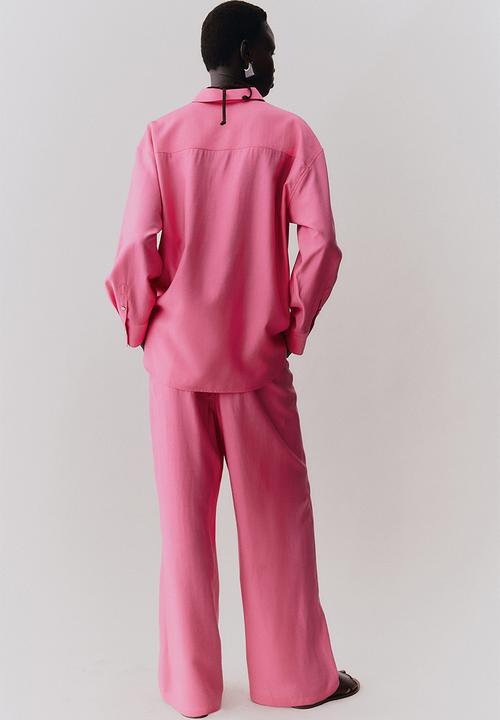 H&M - Oversized shirt - bright pink 