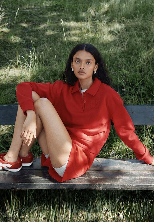H&M - Loose-fit polo shirt - bright red/85 