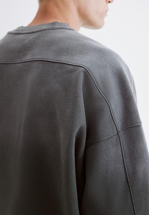 H&M - Oversized fit washed sweatshirt - grey ombre