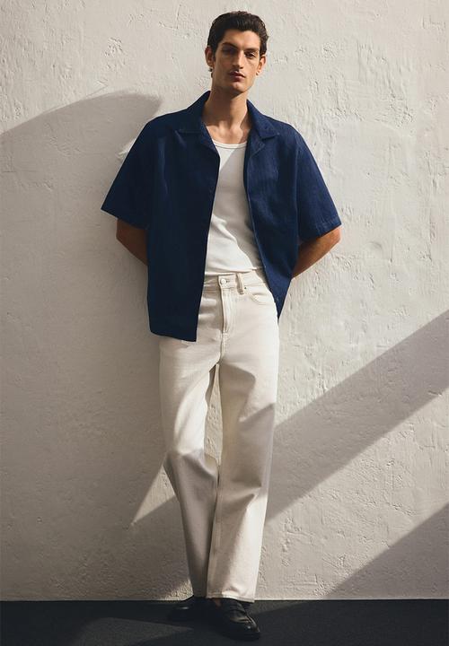 H&M - Slim fit ribbed vest top - white