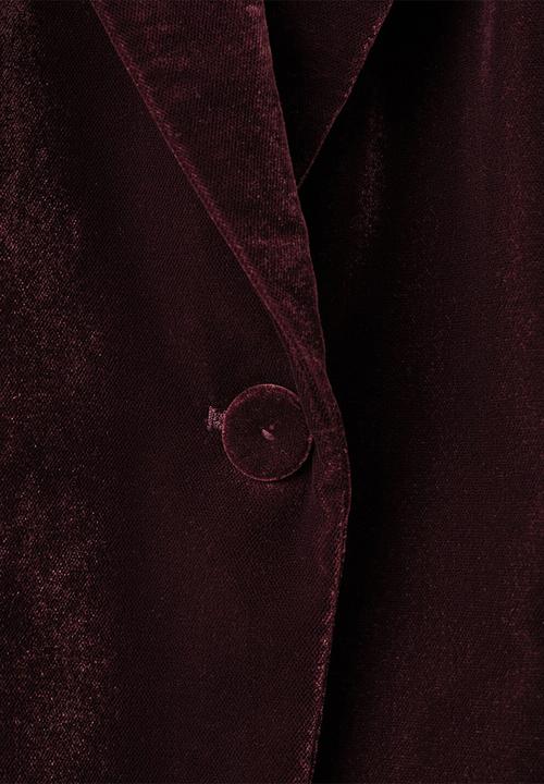 MANGO - Blazer combi - dark red