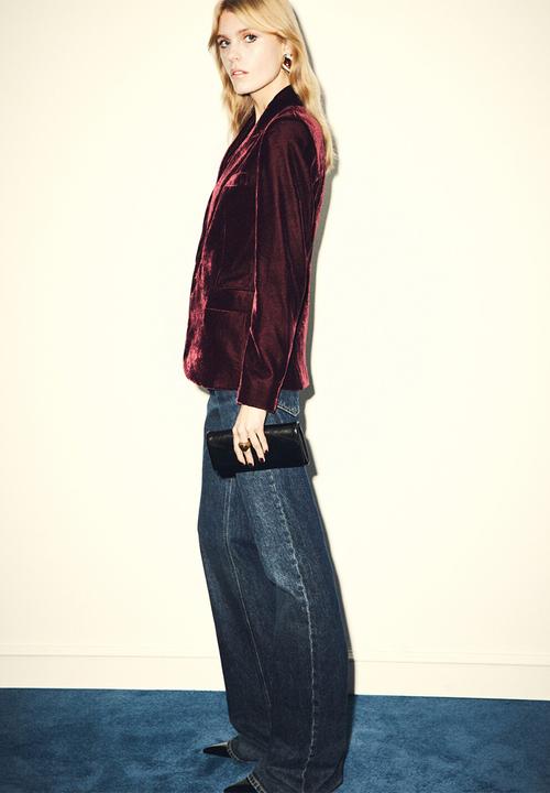 MANGO - Blazer combi - dark red