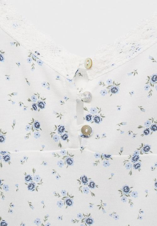 MANGO - Pyjama top ario- white