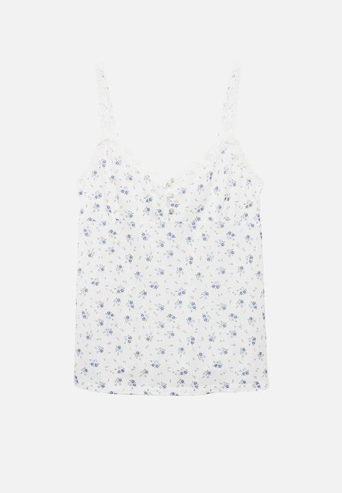 MANGO - Pyjama top ario- white