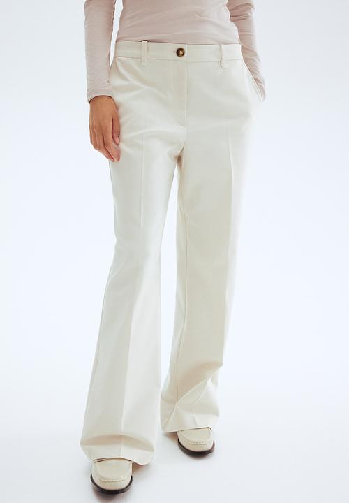 H&M - Bootcut trousers - white