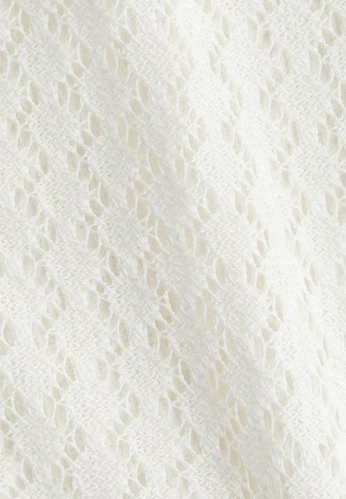 H&M - Pointelle-knit top - white