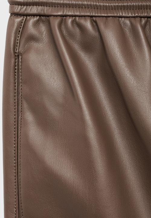 MANGO - Trousers apple - medium brown