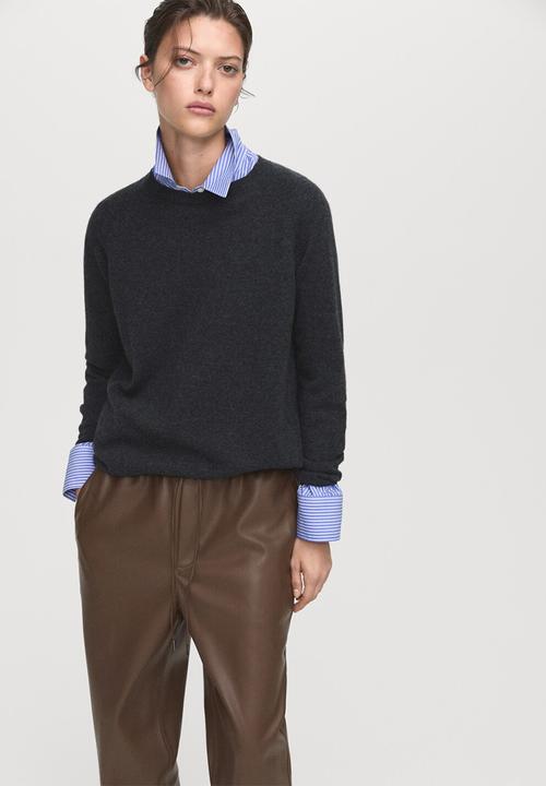 MANGO - Trousers apple - medium brown